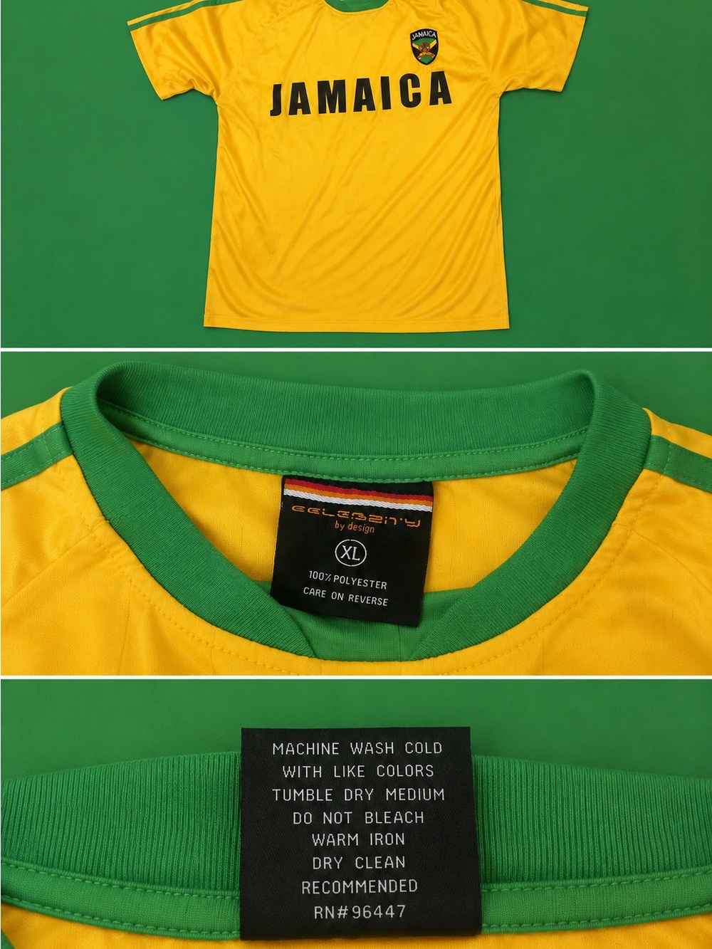 Jamaica National Soccer Jersey - Men’s XL - Unisex Size Soccer Shirt 💚🖤💛🇯🇲